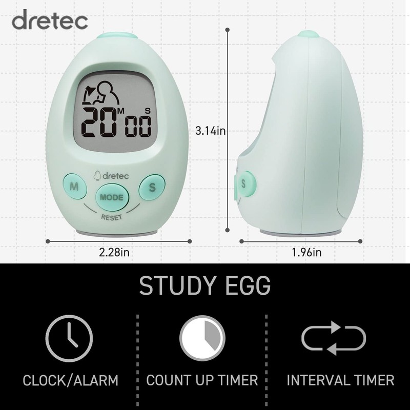 dretec Interval Timer Stopwatch | Count-Down & Count-up | Notification