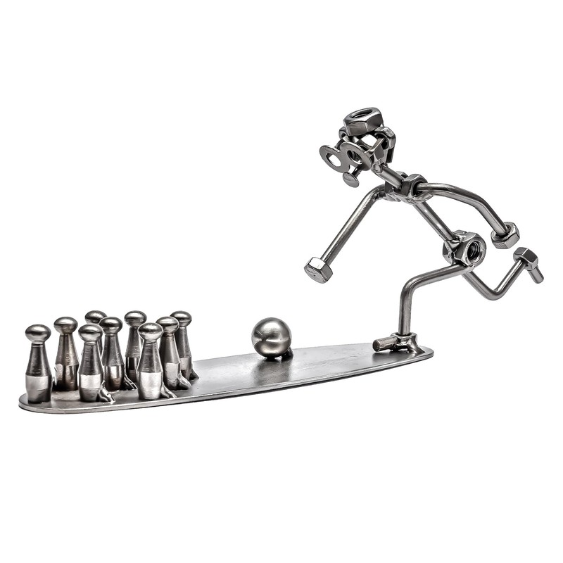 STEEMO Screw Man Bowling Bowling Gift Metal Art Decoration 31