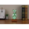 Wireless Crystal Bear Night Light 3D Glass Bedside Lamp Colorful