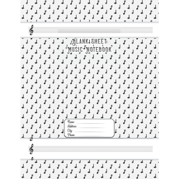 Blank Sheet Music Notebook: Music Manuscript Paper Notebook | 120