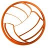 wellshezz Cortador de galletas de voleibol, 4 pulgadas
