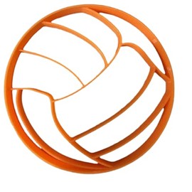 wellshezz Cortador de galletas de voleibol, 4 pulgadas