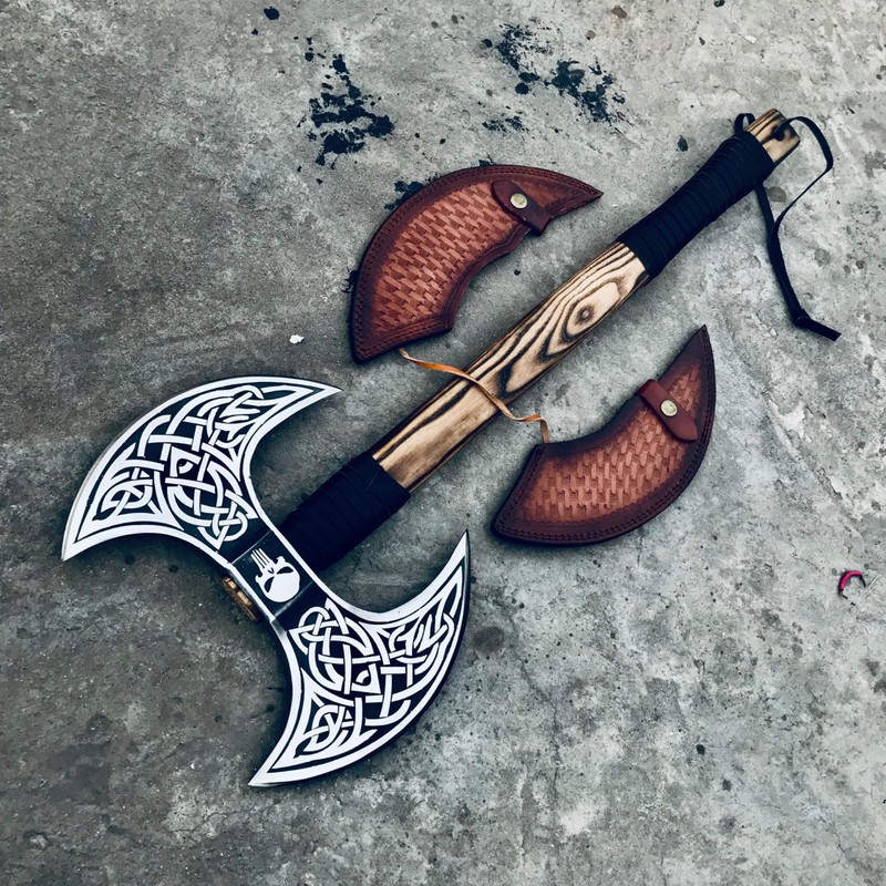 viking tools Axes,Functional Axe, Bushcraft Axe Hatchet for Hunting Bearded