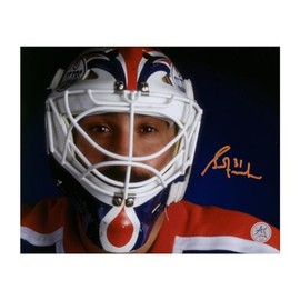 Grant Fuhr Signed Edmonton Hockey Mask Close-Up 8x10 Photo