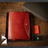 Am De Mas NC-035 W Notebook Cover, Tochigi Leather, Genuine