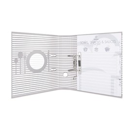 HERMA 19662 Recipe Folder A4 for Writing Yourself Star of the Kitchen, 7 cm Wide, Recipe Book with Index for Filing, Motif Ring Binder with Inner Print for Kitchen and Household for Cooking Recipes