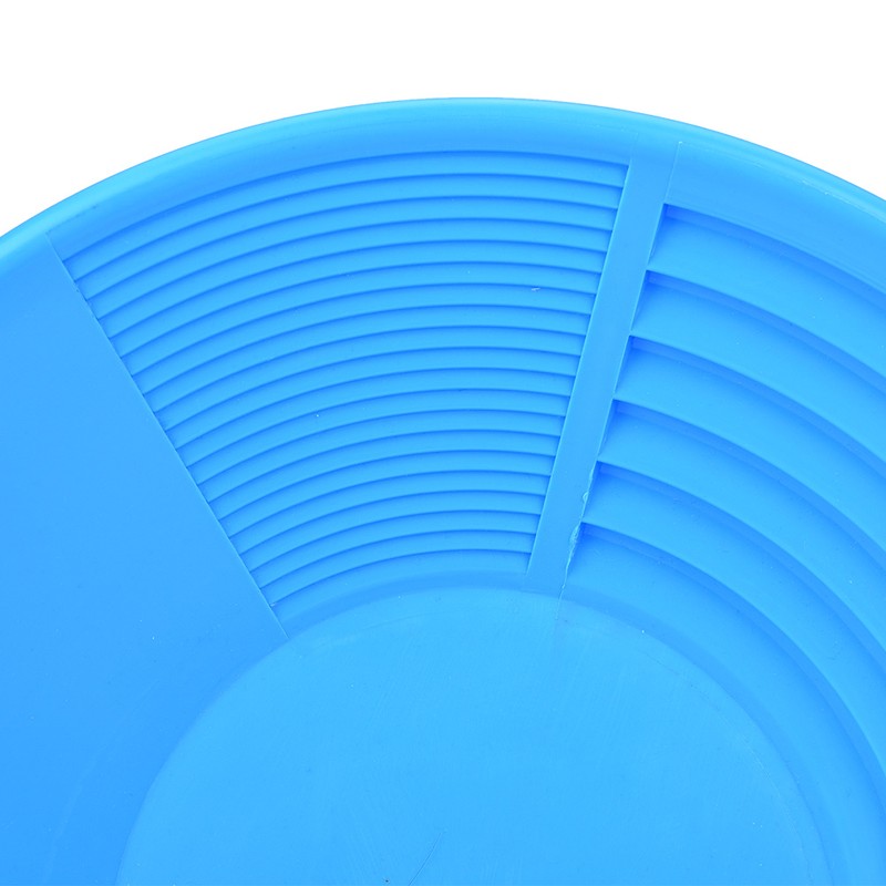 Plastic Blue Gold Pan with Dual Riffles Gold Washing Tool