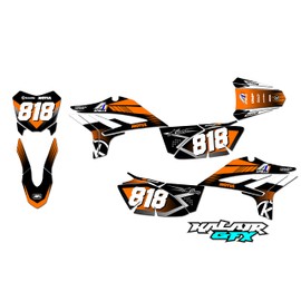 Kalair GFX Graphics Kit for Apollo RFZ Z20 Z40 (All Years) Turbo Series Orange 16 Mil-Dirt Pit Bike Motorcycle Stickers,Dirtbike Racing Decal Automotive Motocross Accessories no Plastics