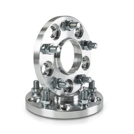 Customadeonly 5x4.5 Wheel Spacers for Explorer 2011-2018, Flex 2008-2018, Taurus 2008-2017 (2pcs 63.4mm Hub Bore 1/2"-20 Thread Pitch) Hubcentric 15mm Thick -Trimming Factory Studs May Required