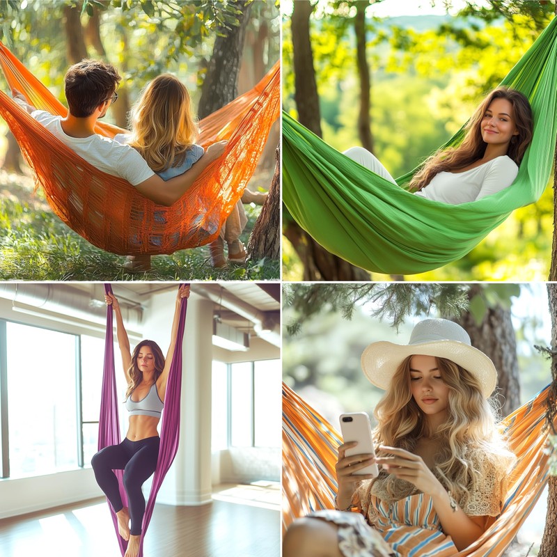 BELLE VOUS Hammock Tree Swing Straps - Heavy Duty Hammock