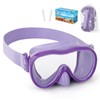 Kids Swim Goggles with Nose Cover, Anti-Leak Swim Mask with