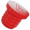 32mm / 1-1/4 inch Red Plastic Blanking End Cap Bung