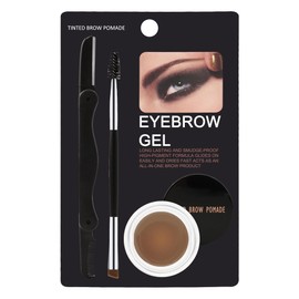 Eyebrow Pomade Kit, Long Lasting Waterproof Soft Brown Eye Brow Pomade Set with Brush Razor,Smudge-proof Buildable Natural Eyebrow Cream Color Brow Tint Gel,Mother's Day Makeup Gift for Women Girl-01