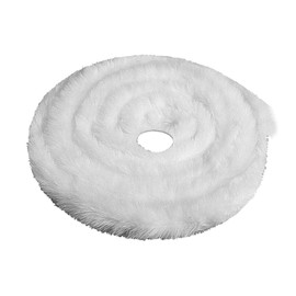 Dickly Christmas Faux Fur Strips 5cm Wide for Coats Edging Garland Wreath, White