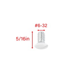 HANLATO 140 Pcs Wall Plate Screws 5/16 inch Long 6-32 Thread White Wall Plate Screws Outlet Cover Screws Switch Plate Screws Light Plate Screws Metal Panels Screws for Wall Light Switch Panels
