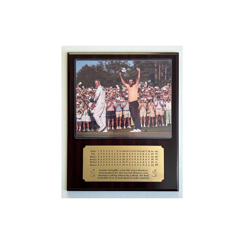 Generic Scottie Scheffler 2024 Masters Champion 8x10 Photo Plaque with