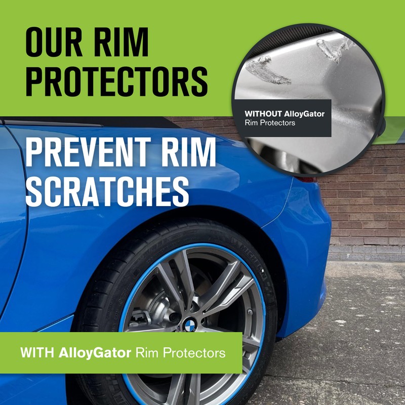 AlloyGator Sky Blue Rim Protector for Car Wheels (Fits 12-24"