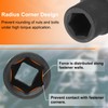 sourcing map 2pcs Deep Impact Socket 3/8" Square Drive by