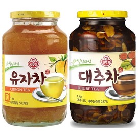 오뚜기 유자차 1kg + 오뚜기 대추차 1kg Ottogi Yuja Tea 1kg + Ottogi Date Tea 1kg