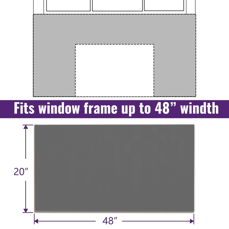 Mxclimate Full Surround Window AC Insulation Foam Side Panels for
