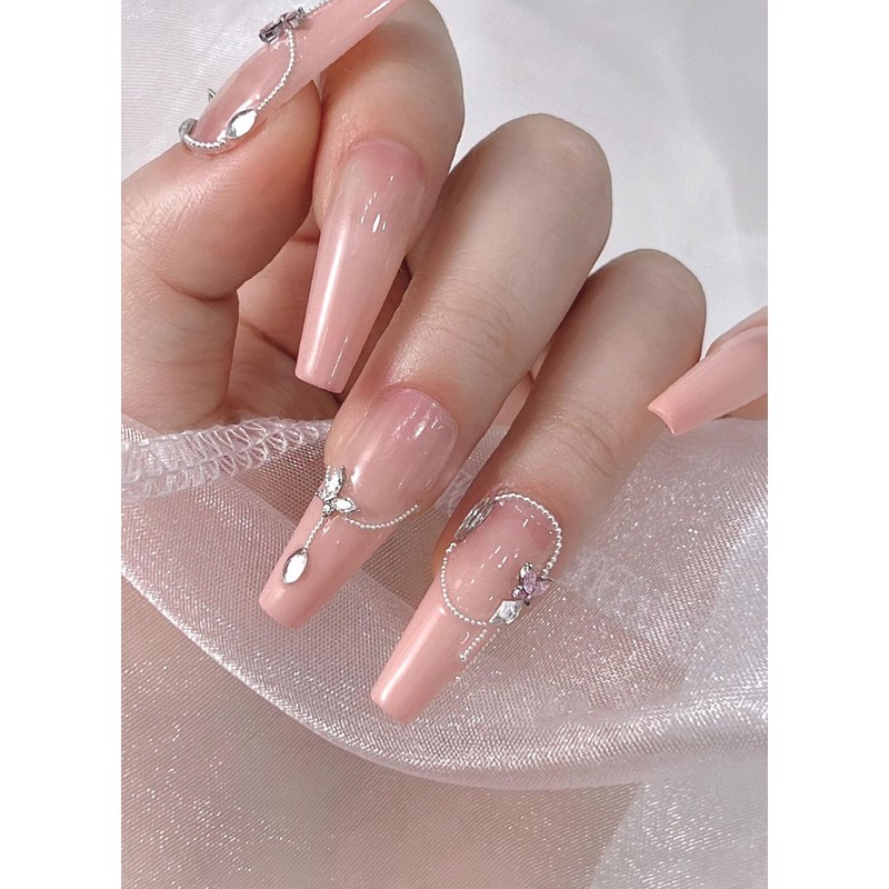 30 Piece Set Nail Parts, Butterfly, Clear, 3D Dimensional, Butterfly