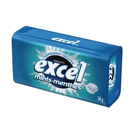 Excel Mints Peppermint, 34gm Tin, 8 Count