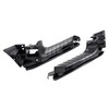 HECASA Pair Headlight Molding+Headlight Bracket Compatible with 2017-2019 Ford F150