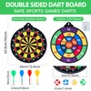HELLO PAPAYA 16in Large Size 2in1 Double-Sided Magnetic Dart Board,with