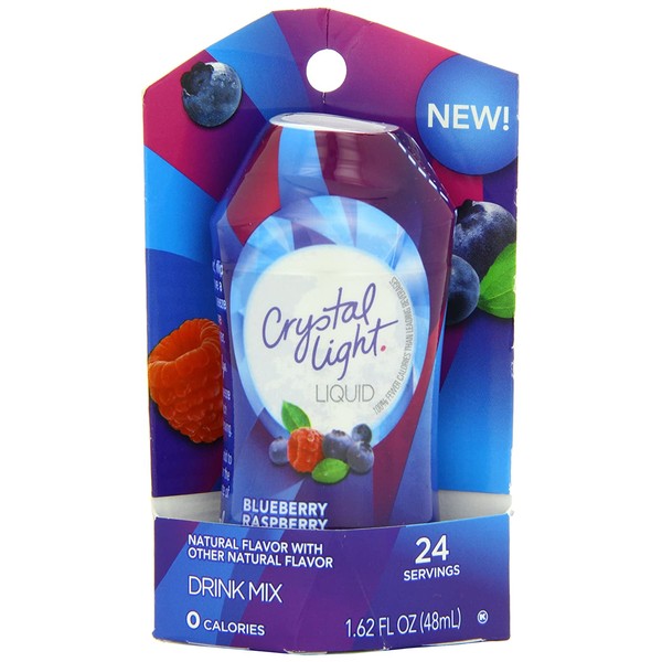 Crystal Light Liquid Drink Mix Carded Pack, Blueberry Raspberry, 1.62 Ounce