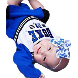 Duke Baby Girl Boutique Bow Elastic Headband (0-3m)