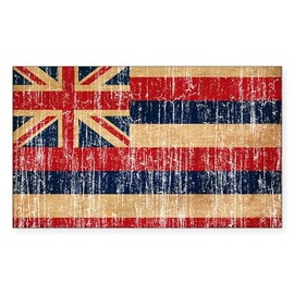 CafePress Hawaii Flag Rectangle Bumper Sticker Car Decal