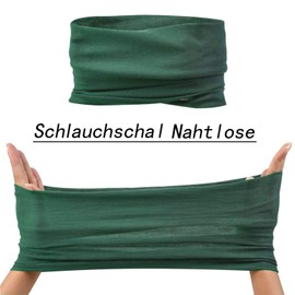 GESTAND Pack of 6 Tube Scarf Seamless Mouth Guard Breathable Face Mask Multifunctional Scarf Bandana Neck Warmer Loop Scarf Running Scarf Dust Protection for Men Women, Orange, navy, skin, dark green,