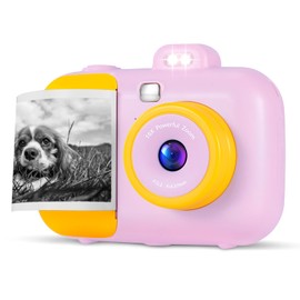 Kids Instant Camera for 3-12 Year Old Girls Boys, Kids Digital Camera Instant Print with Print Paper, Toddler Kids Toys, 4 5 6 7 8 9 10 Year Old Girl Gifts