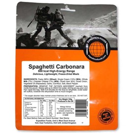 Spaghetti Carbonara | Freeze-Dried Camping & Hiking Food | High Energy Serving | 800kcal Meal