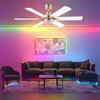 52in Ceiling Fans with Lights RGB Ceiling Fan with Light