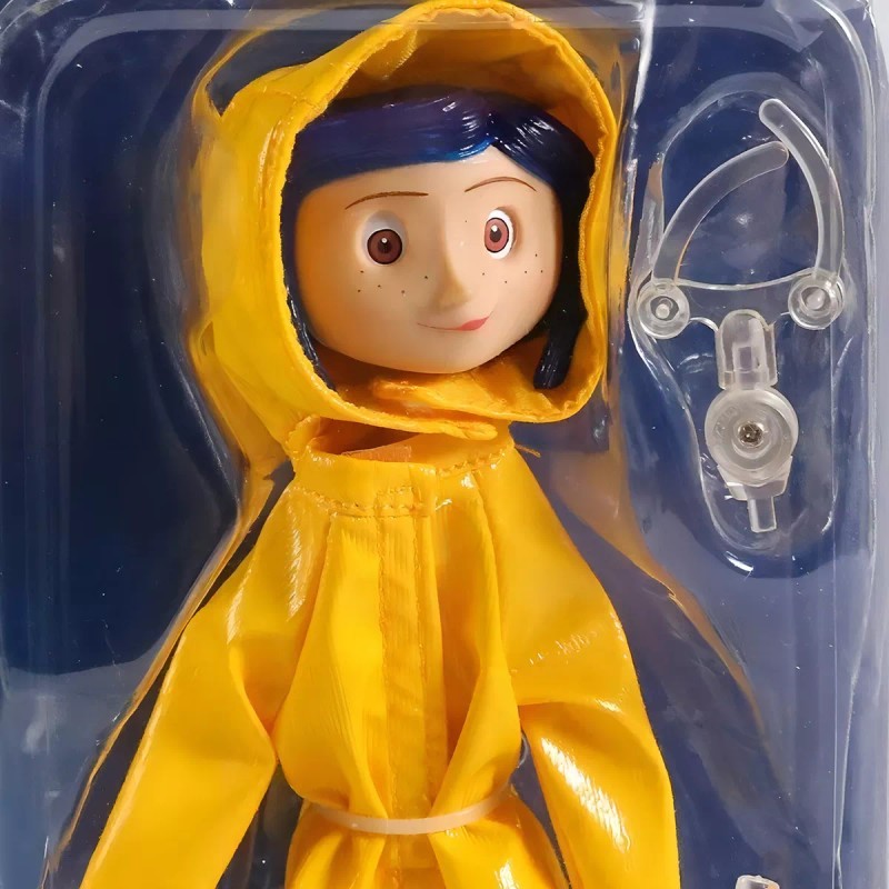 Neca Funda articulada Coraline para muñecas y botas de lluvia,