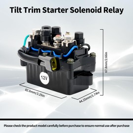AWSZH 63P-81950-00-00 Tilt Trim Starter Solenoid Relay Compatible for Yamaha F150 & F250 F-40HP 50HP 60HP 75HP 90HP 115HP 150HP 200HP 225HP 250HP Trim Relay for Outboard 4 Stroke Engines