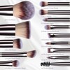 BS-MALL Travel Makeup Brush Set BS-MALL 14 Pieces 1 Sponge