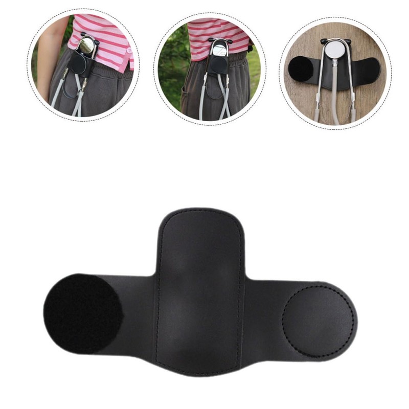 BIUDECO 2pcs Leather Stethoscope Holder for Nurses Portable Stethoscope Protector
