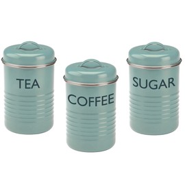 Typhoon Vintage Kitchen Collection | 27oz Storage Canisters (Set of 3) - Blue