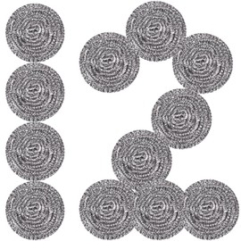 GUEICN Stainless Steel Scrubber Scrubbing Scouring Pad Sponges Clean Pot Pan and Steel Wool for Kitchen Bathroom