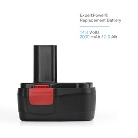 ExpertPower 14.4v 2.0Ah/ 2000mAh NiMh Battery for Craftsman 11044, 130279002, 130251008, 1325101, 1322522