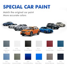 XTryfun M1Y Crimson Red Touch Up Paint for Subaru, DIY Car Paint Scratch Repair Kit, Quick & Easy Fix Automotive Scratch Repair for Outback/Forester/Ascent/Impreza/Legacy