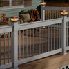 Dynaming 6 Pack Solar Post Cap Lights Outdoor with Flickering