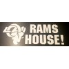 oracal RAMS HOUSE LA Rams Vinyl Sticker Decal White