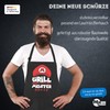 MoonWorks® Barbecue Apron for Men with Name Grillmeister Super Griller