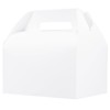 UnicoPak 20 Pack 10x7x7.5 Extra Large Gable Boxes White Handled