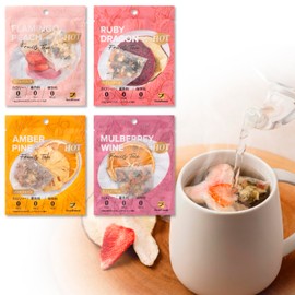 DozoFreesh Fruit Tea Hot Tea Tea One Cup (Set of 4)