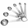 Stainless Steel Measuring Spoons Set of 6, Space Saving Baking