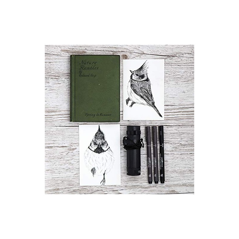 Uni Pin Fineliner Drawing Pen - Dark Grey Tone -